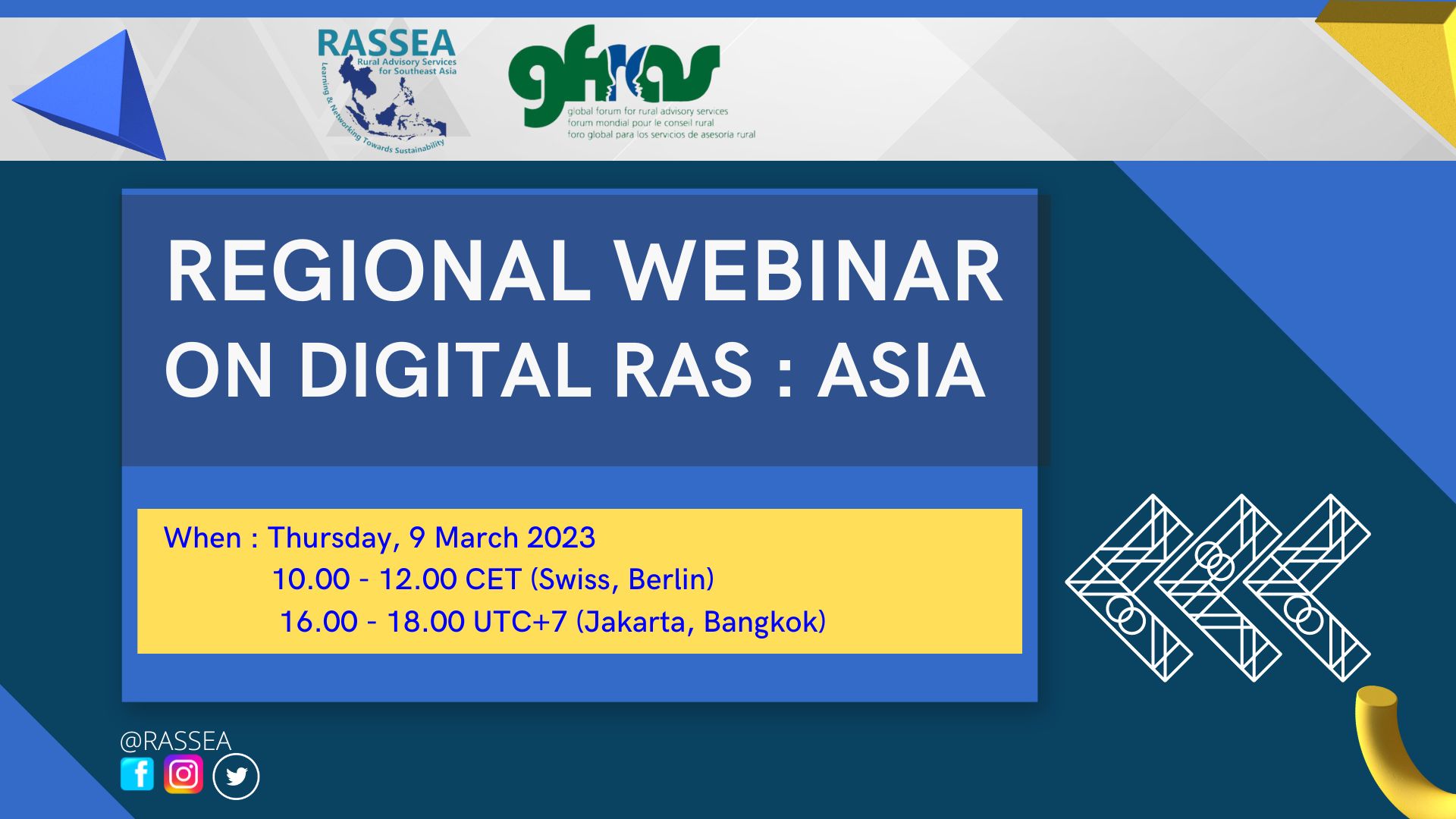 REGIONAL WEBINAR ON DIGITAL RAS: ASIA – RASSEA – Learning and ...